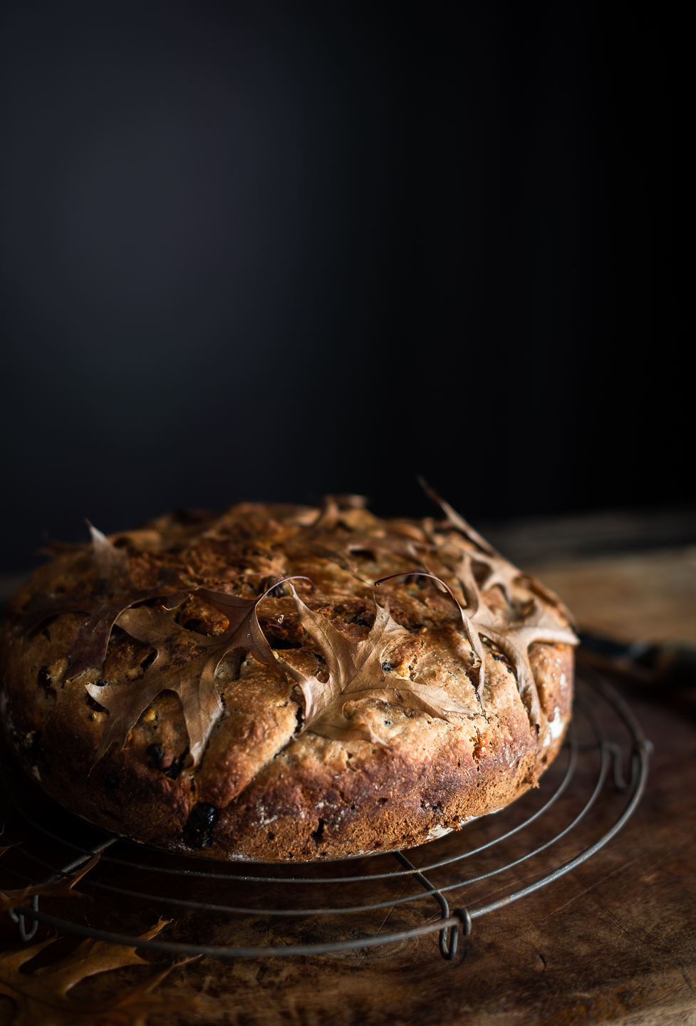 No knead Hot cross bun bread