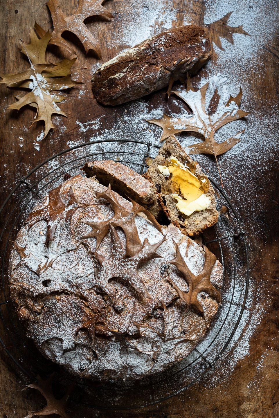 No knead Hot cross bun bread