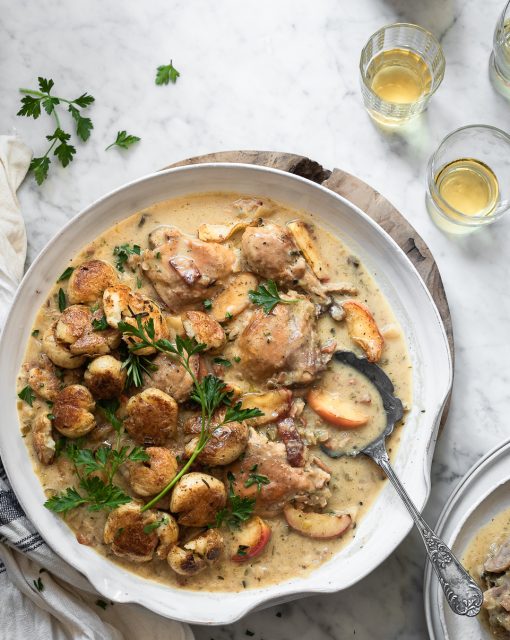 Normandy Chicken with Caramelised Apples