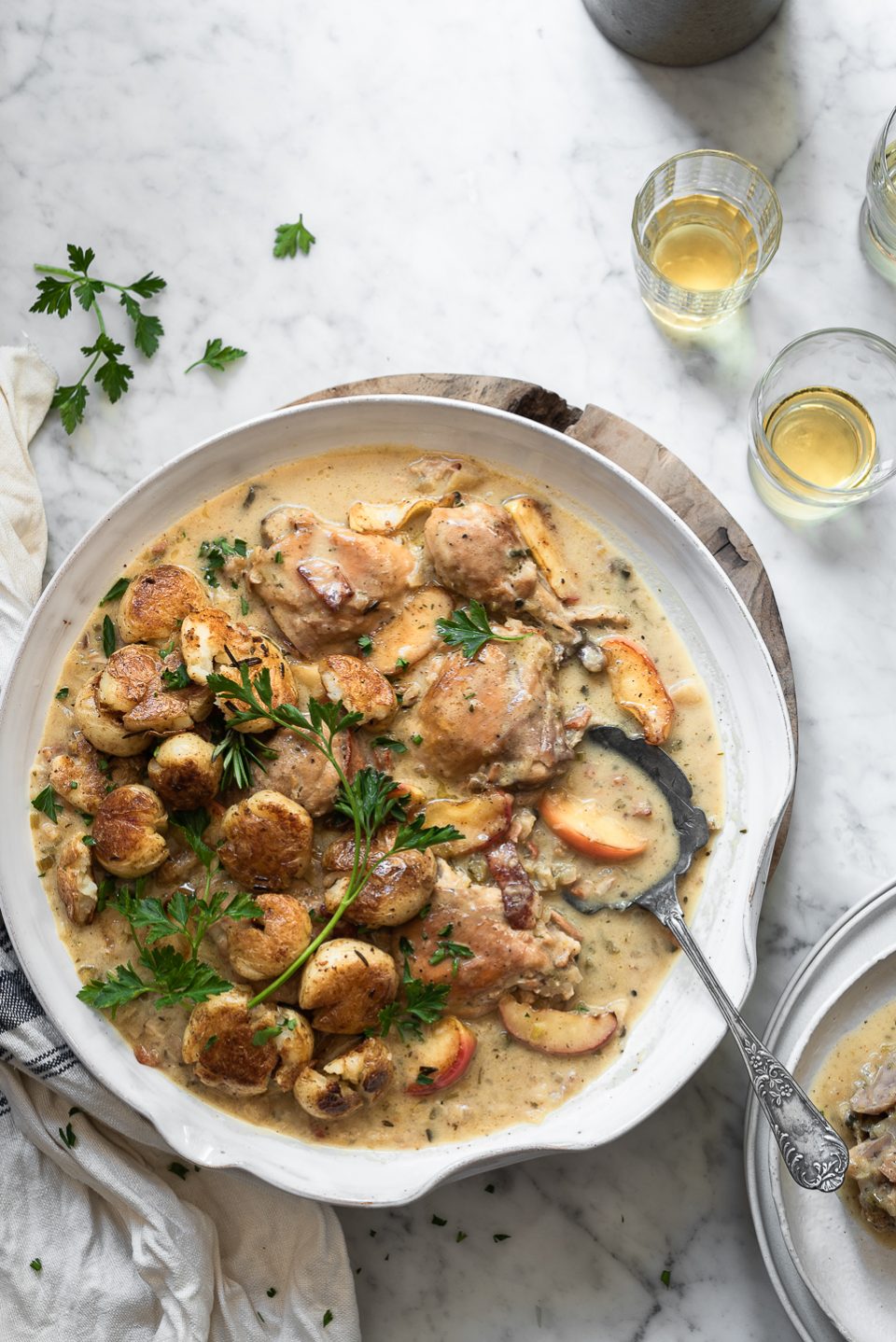 Normandy Chicken with Caramelised Apples