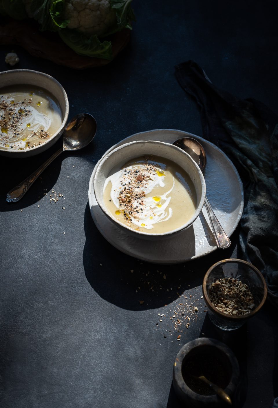 Cauliflower and Sweet Potato Soup