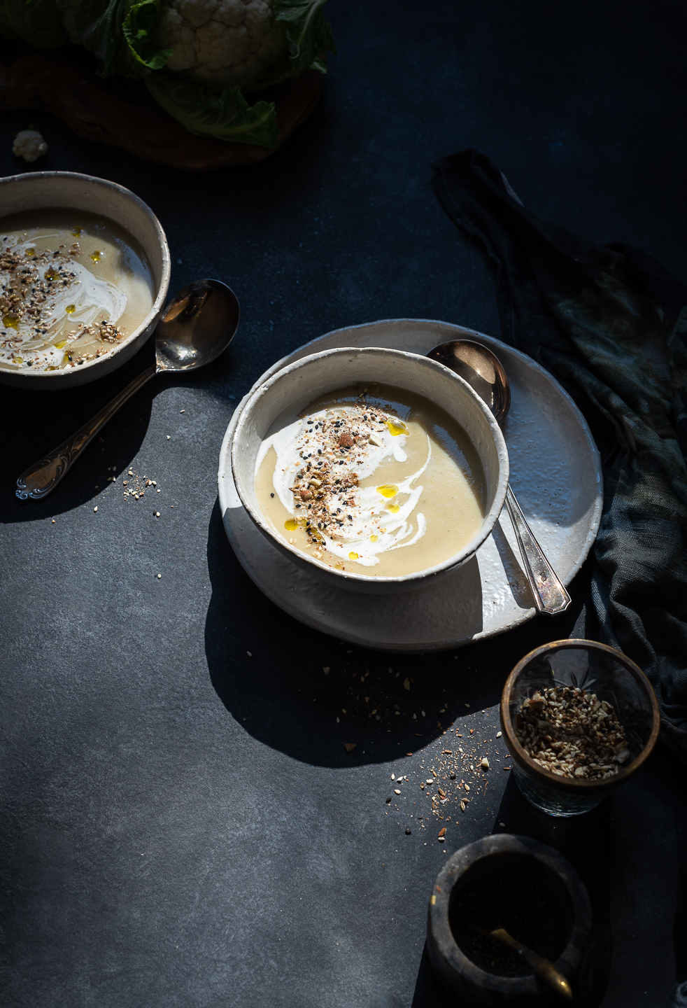 Cauliflower and Sweet Potato Soup