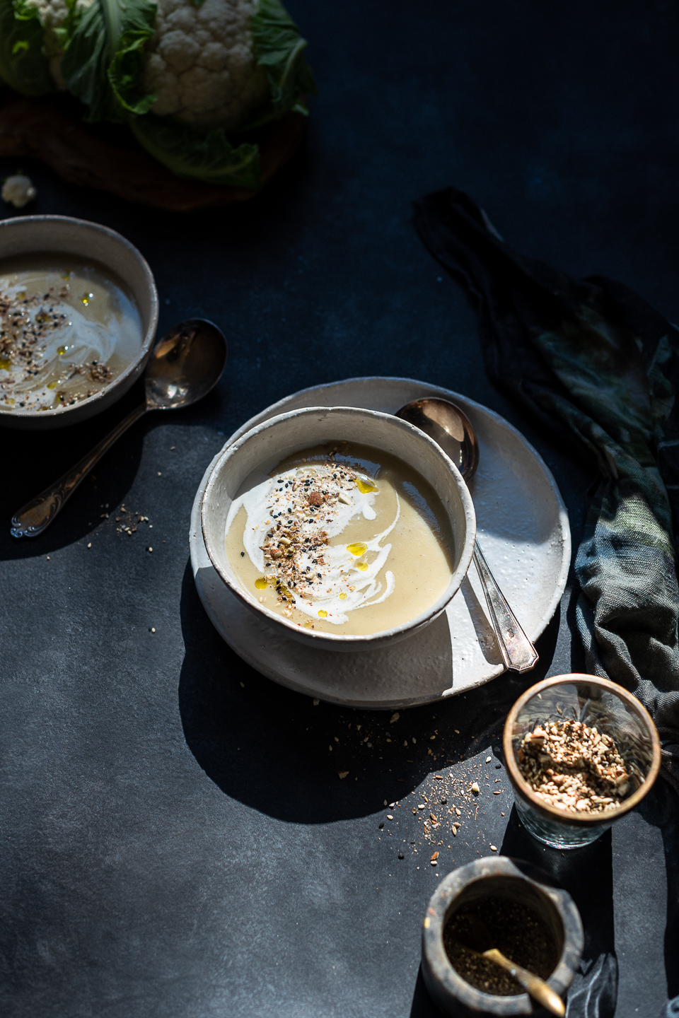 Cauliflower and Sweet Potato Soup