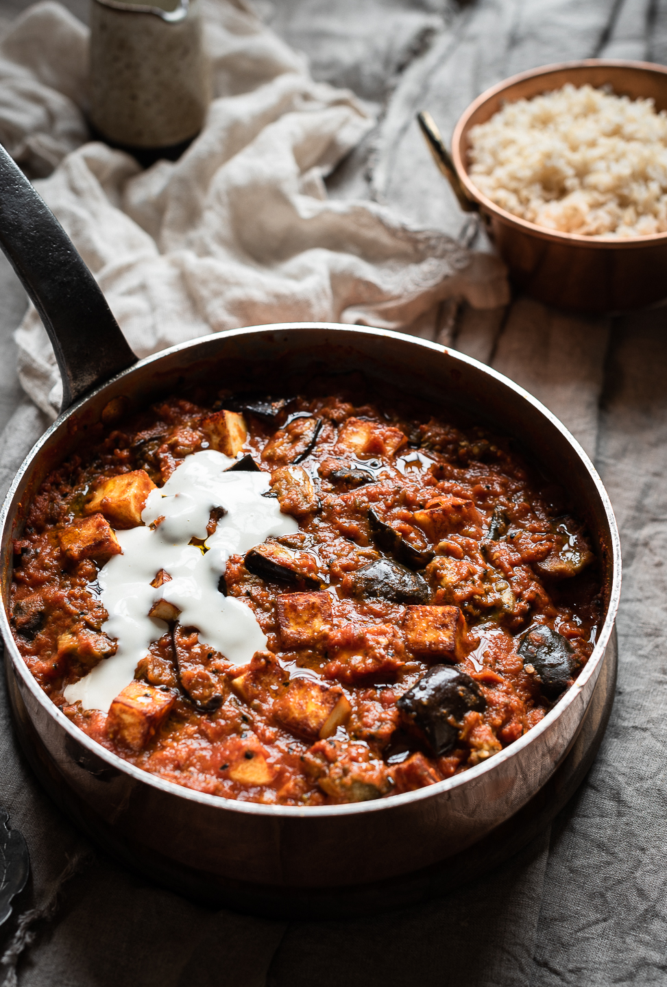 Aubergine Curry with Cashew Cream