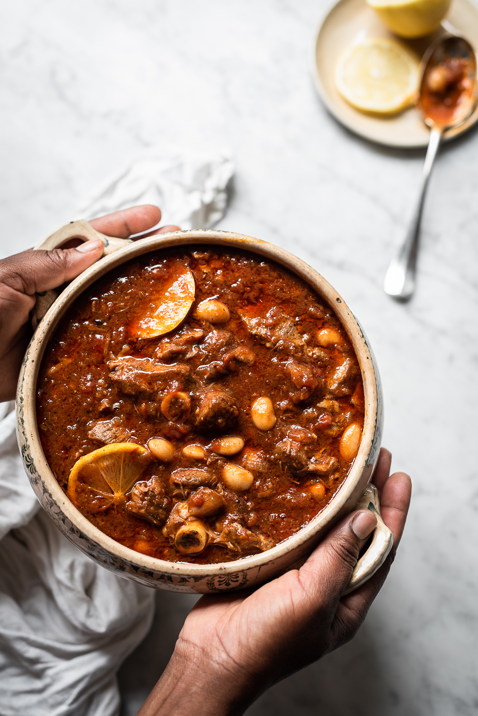 North African lamb knuckle Bredie