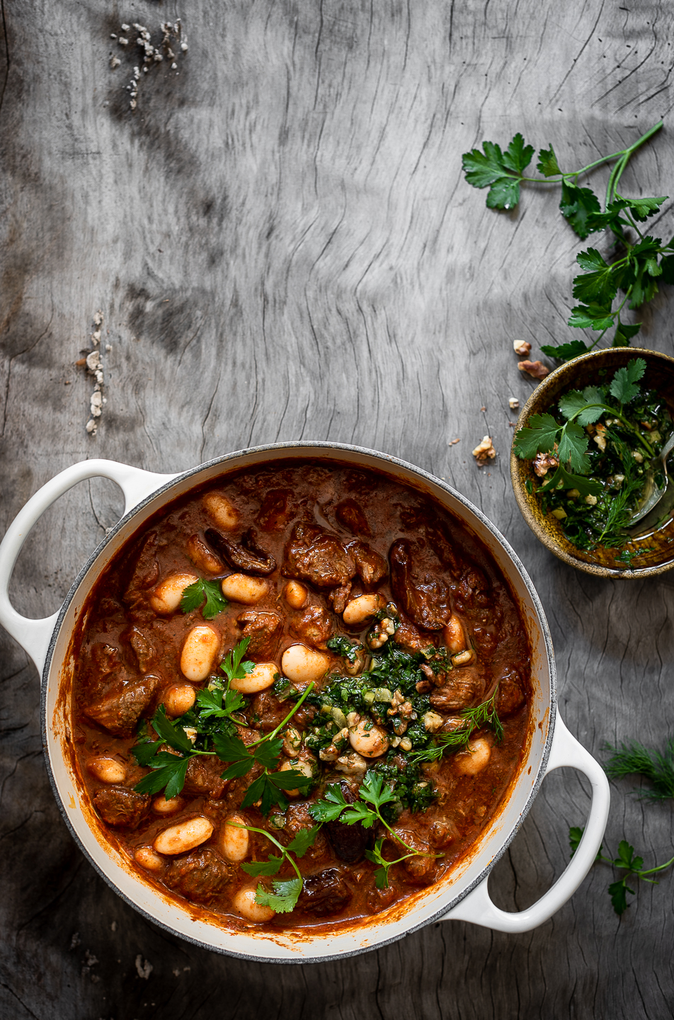 Ras el Hanout chicken casserole with white beans