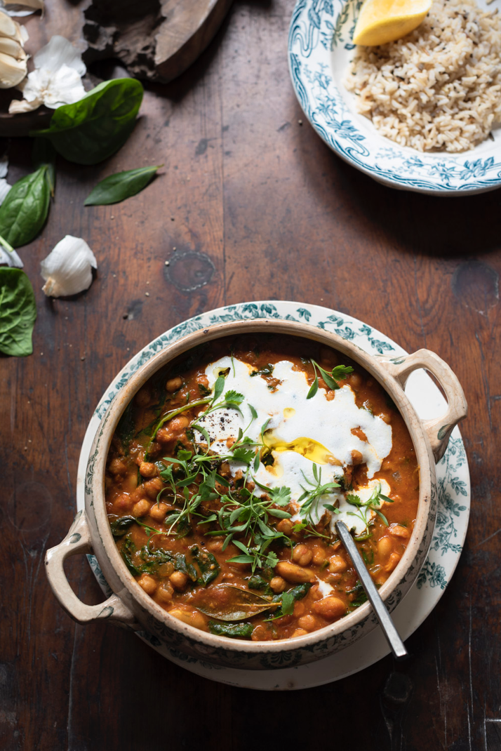 Ginger and turmeric chickpea stew