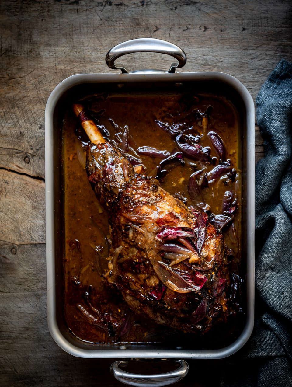 Roast Leg of Lamb with Brown Butter Truffle Honey