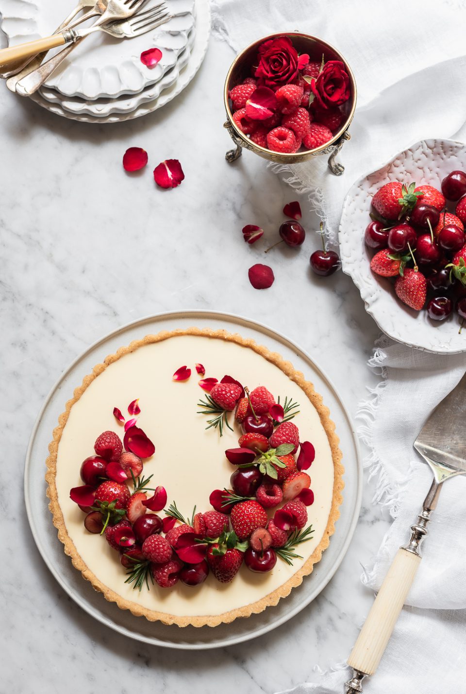 Vanilla Pannacotta Tart