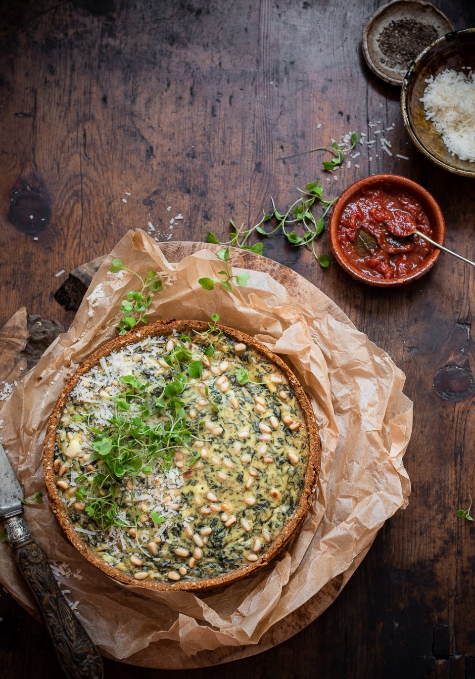 Spinach and Ricotta Cheesecake