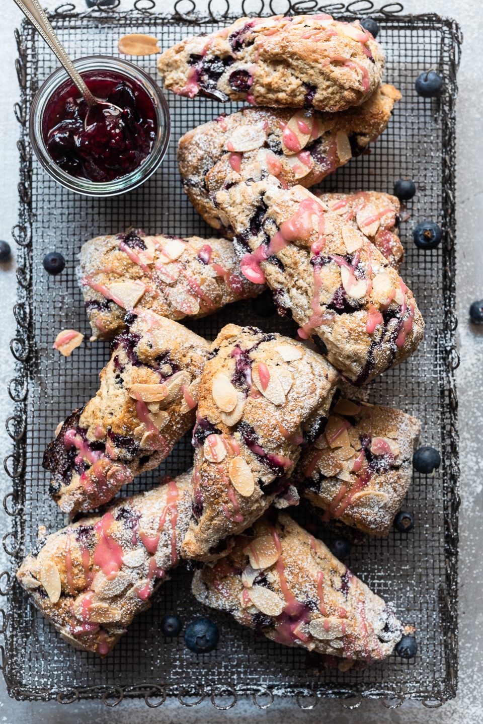 Rye and Blueberry breakfast Scones