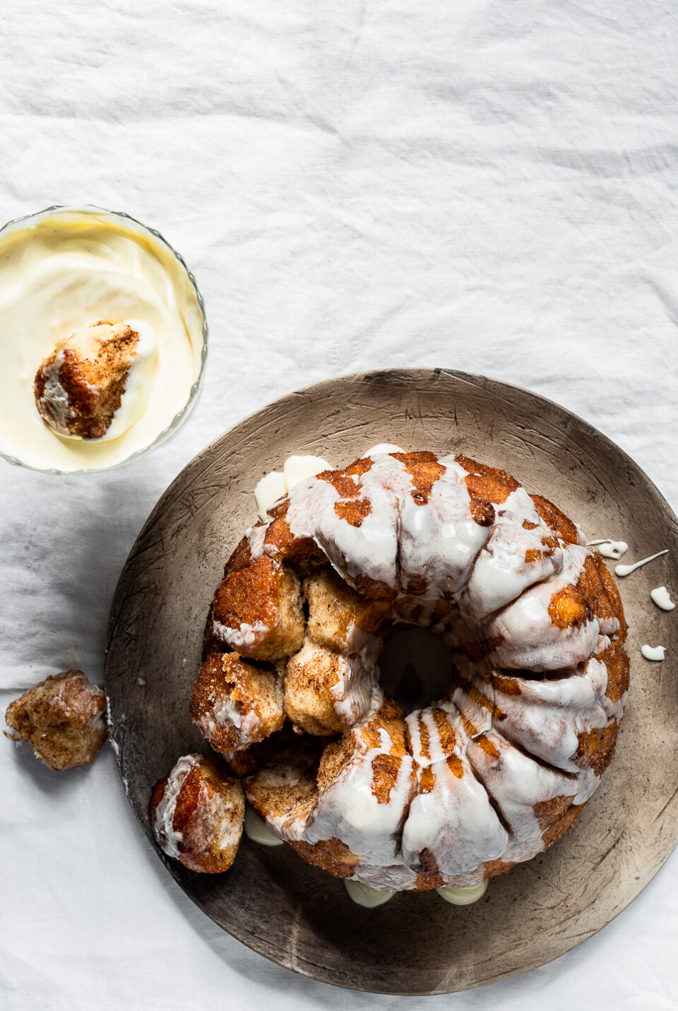 Monkey Bread with Milk Tart Mousse