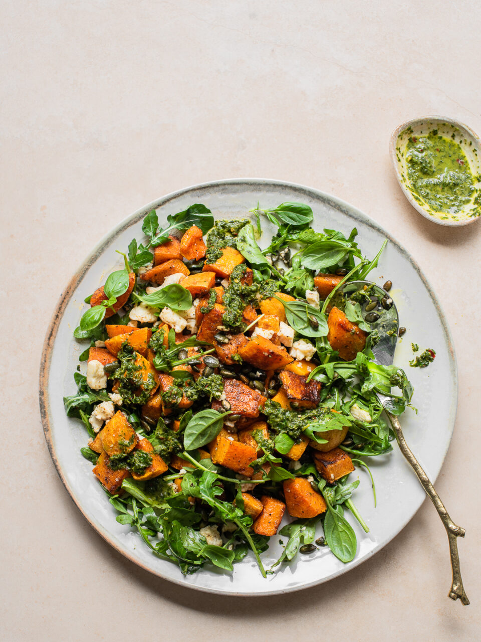 Roast Butternut Salad with Chimichurri